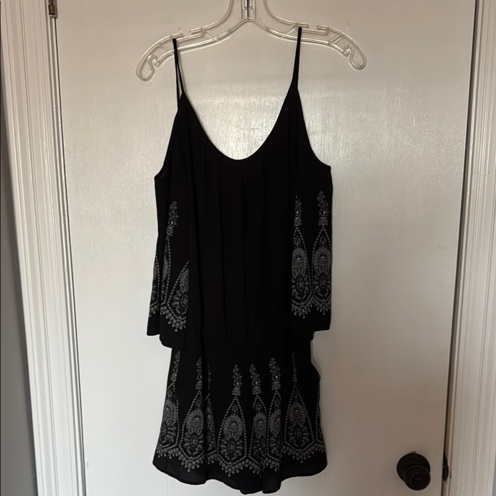 Bisou bisou romper- black and white size 6